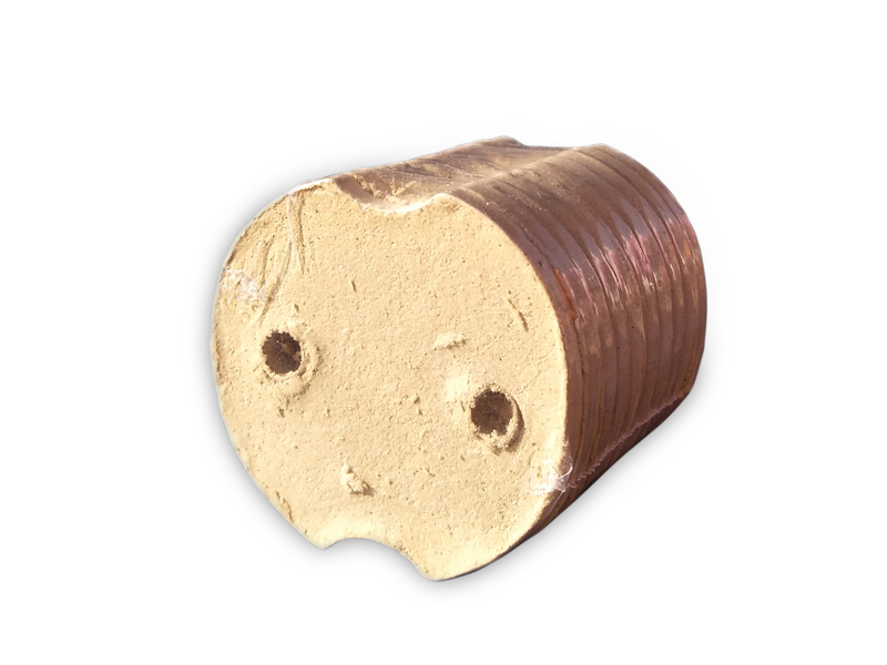 圓形缺角艾絨餅5.5*0.55CM